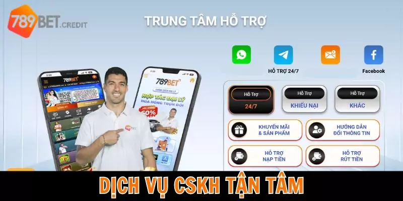 Dịch vụ CSKH tận tâm, chu đáo và xuyên suốt 24/7